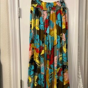 Vibrant Multicolor Wide Leg Pants